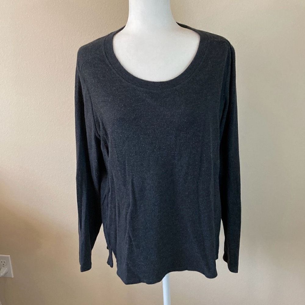 Eddie Bauer Long Sleeve‎ Henley T shirt size XL? (F1)